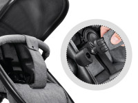 hauck carucior pentru gemeni 2in1 atlantic twin melange grey
