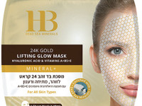 health & beauty mască de față radiantă din aur de 24k cu efect de lifting cu acid hialuronic și vit. a+b5+e247863