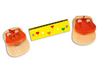 bontempi 610310 Набор Деревянные кастаньеты и губная гармошка (в асс.)
