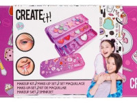 create it 84504 set de machiaj pentru copii cu 3 sertare