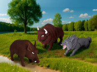 sbabam 1/cn25 figurina elastica surpriza "animalele ucrainei"