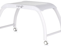 chipolino kossg02502ma Детская колыбель 2-в-1 со светодиодным дисплеем "sogno" macadamia