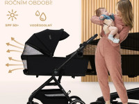 kinderkraft Коляска 2-в-1 yoxi чёрный