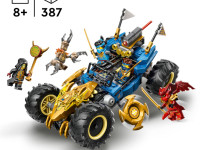lego ninjago 71856 constructor "mașină transformabilă a lui jay" (387 el.)