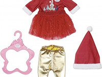 zapf creation 830284 set haine pentru păpuși "baby born x-mas dress" (43 см.)