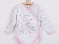 new baby 36706 Боди с длинным рукавом bears pink 50 см (новорожденный)