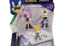 sonic the hedgehog son2020 set eroi sonic (3 buc/6,5 cm) in sort