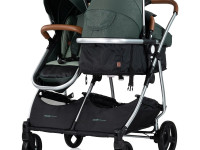 chipolino carucior pentru gemeni duo smart kbds02504ba basil