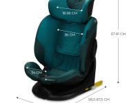 kinderkraft scaun auto "i-fix i- size" ( 40-150 cm.) albastru