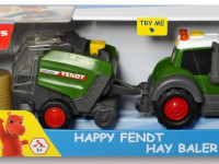 dickie 3815002 tractor "happy fendt tedder" cu sunet și lumină