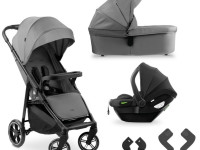 hauck cărucior 3 in 1 shop n care trio set grey