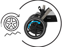 cybex Коляска с электроприводом e-gazelle s almond beige