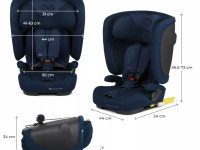 kinderkraft Автокресло fix2go  i-size гр.1/2/3 (75-150 см.) синий