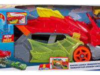 hot wheels gtk42 camion "angry dragon" cu depozitare pentru mașini