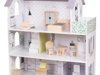 baby mix 58990 Деревянный кукольный домик "rose montessori"