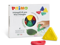 primo Карандаши восковые треугольные jumbo (6 цветов)