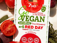 7days go vegan masca de țesut pentru față saturday red day, 25 g