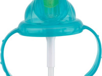 nuby nv0414017aqua cana anti-varsare "dino tritan" cu pai (12m +) 240 ml.