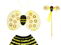 funny fashion zja359659 set aripi de albina cu fustita, cerc si bagheta
