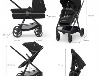 kinderkraft carucior 3in1 newly + mink pro gri