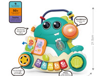 hola toys he8976 Музыкальная игрушка 2 в 1 "Динозавр"