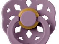 bibs suzeta rotunda din latex "boheme" (6-18 luni) mauve