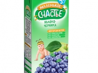 "Маленькое счастье" suc de mere-afine 200 ml. (5m +)