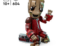 lego marvel 76341 constructor "costumul ravager groot" (604 el.)