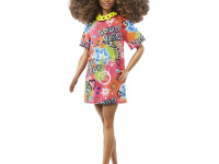barbie hpf77 Кукла "Модница" в платье граффити