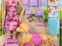 barbie jjb46 păpușa barbie "plimbarea cu cățelușul"
