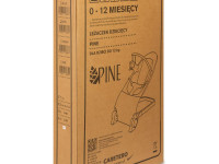 caretero-80611 Детское кресло шезлонг "pine" (до 12 кг.) серый