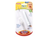 nuby id9815 set de pai cu perie de schimb "flip-it" (9m+)