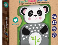 kids hits kh20/004 cuburi din lemn "panda drăguța"