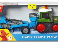 dickie 3815003 tractor cu plug "happy fendt tedder"cu sunet și lumină