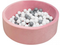 new baby 52585 Детский сухой бассейн с мячами (розовый)