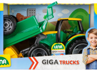 lena 02123 jucărie "tractor mare cu remorcă" (108 cm).