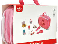 tooky toy tl993 set de joacă pentru frumusețe din lemn “pink make-up”