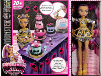 monster high jbg78 Игровой набор "Сладкий торт на день рождения" с куклой "Клодин Вульф" 
