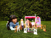 barbie hxj44 Игровой набор с куклой "Великолепная конюшня"