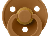bibs Пустышка круглая латексная color s caramel (0-6 м.) 