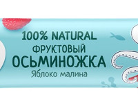 ФрутоНяня Фруктовые кусочки "Осьминожка" Яблоко-малина (12 м+) 16 гр. 