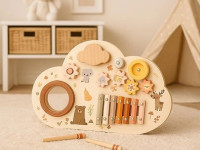 baby mix 58988 busyboard montessori wood "animale"