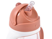 beaba cana anti-varsare cu pai 300 ml. (8 m.+) "terracotta" b913586