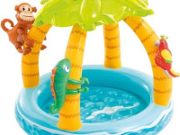 intex 58417 piscină gonflabilă pentru copii cu baldachin "insula tropicală”" (120 x 86 cm.)