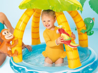 intex 58417 piscină gonflabilă pentru copii cu baldachin "insula tropicală”" (120 x 86 cm.)