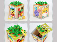 op 202138777 cub educațional din lemn montessori 6 în 1