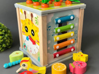 op 202138777 cub educațional din lemn montessori 6 în 1