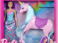 barbie hyt62 Набор Барби с Единорогом  "Волшебное приключение"