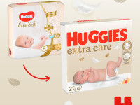 huggies extra care scutece 2 (3-6 kg.) 82 buc.