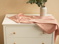 sensillo-4190 Полотенце креповое с капюшоном "Мишка" (100х100 см) розовый